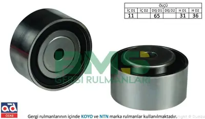 BMS BMS424 Klima Gergi Rulmanı Crafter Demır 3000951306 623312700 821463