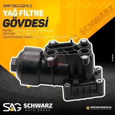 İthal SW30210 Yag Fıltre Kutugu Golf.Vı.Passat-Polo-Caddy-A3-A4-A5-A6-Ibıza-Leon-Fabıa-Octavıa  SW30210 03L115389H 