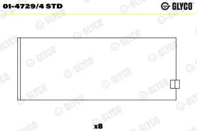 GLYCO 01-4729/4 STD Kol Yatak Std Opel Astra G-Vectra B-C Z20net-Z22se 8954212080 VE54301 622763 530181 818013159 61133 491140018 LAB879 EA0826 V70720167