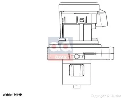 WAHLER 7610.09D Egr Valfı 07> Sprınter 6461420019 EGR298 555255 V30630015 A6471420019 14445 ERV220 88207 68070245AA A6471420219
