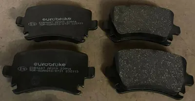 EUROBRAKE DB1647 Fren Balatasi Arka Golf5-Passat-Jetta-Caddy3-A3-Leon-Octavia 04-> 