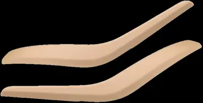 TUNCH DH7016 Cream-Colored Fl-Fr Bmw X1 Door Handle Cover Replacement 