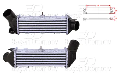 AUTOLUX 6K0145805C Turbo Radyatoru (Intercooler) 90x300x85   6K0145805C 913058 L970073 KVW162 L970192 30443 727426 7103011 6KO145805C 30413