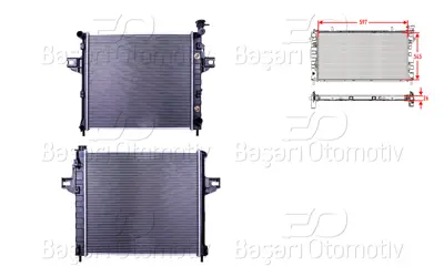 WISCO 52079425AB Su Radyatoru Brazing Mt-At 597x545 52079425 52079425AB 8MK376790091 52079425AD JE2014 52079425AE 58113 310553 60212014 61010