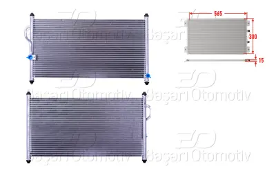 WISCO 80110-S10-003 Klima Radyatoru 565x300x15 80110-S10-003