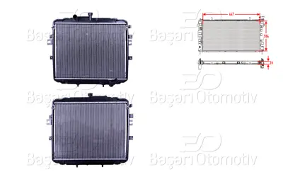 WISCO 25310-4F400 Su Radyatoru Brazing Mt 447x584x26 Mm 25310-4F400