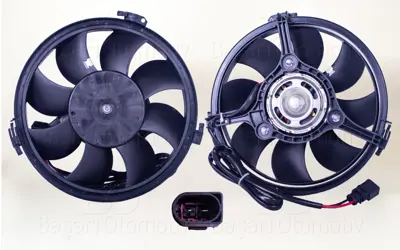 WISCO 8D0959455R Fan Motoru Davlumbazsiz (280 Mm-2 Fis-8 Kanat)   8D0959455R 8D0959455P DER32008 698658 959455 5101664 A2C59513539 47023 8EW351039771 EV010161