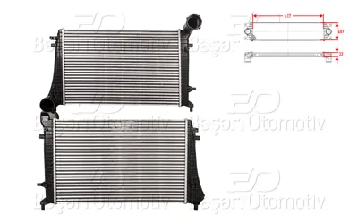 WISCO 1K0145803Q Turbo Radyatoru Mt-At 617x404 Mm L970289 1K0145803Q 801M32A 47017N CI162000P 96619 60584268 1K0145803F 96605 1K0145803R