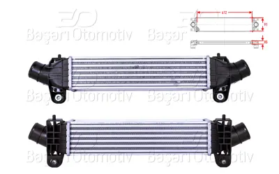 WISCO 1124704 Turbo Radyatoru (Intercooler) 412x97x85 1124704 8ML376899091 FD4341 1222890 8ML376700734 103103 812M10 M812113A 1148896 1S7Q9L440AA