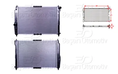 AUTOLUX 96536525 Su Radyatoru Mekanik Mt 600x415x32 96536525 P96536525 64735158 107027 7060022 DW2067 1313015 96816483 96536669 53902A