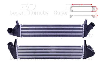 WISCO 8200409045 Turbo Radyatoru (Intercooler) 590x120x40 8200409045 DAA4006 8ML376988134 818678 96585 30255 CI495000S 376988134 7093026 DA4006