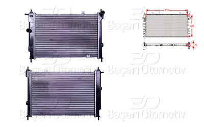 AUTOLUX 1300134 Su Radyatoru Mekanik Mt 536x368x32 M113A34 600000011270 1300134 45346 T55228 RT1229 LD0918 ATB2280 1095025 3429303