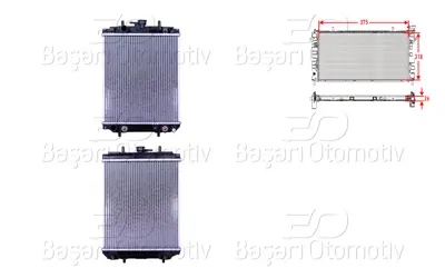 WISCO 16400-97201 Su Radyatoru Brazing At 375x318x26 16400-97201