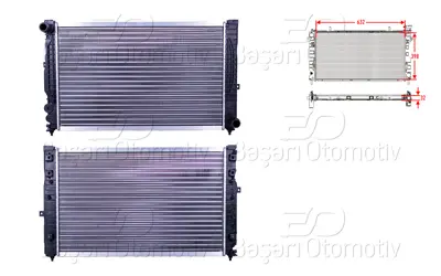 AUTOLUX 8D0121251N Su Radyatoru Mekanik   8D0121251N AI2124 3002110 3002124 8D0121251D AI2110 4B0121251F AIA2110 CR423000S 716915