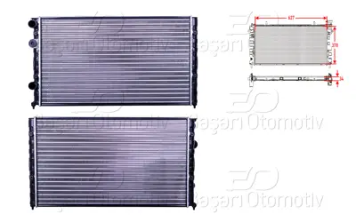 AUTOLUX 1H0121253CB Su Radyatoru Mekanik Mt-At 627x378 Mm   1H0121253CB 1HM121253D 1H0121253L 6K0121253L 6K0121253AA 1HM121253L 1H0121253A 103043 16247 CR410000S