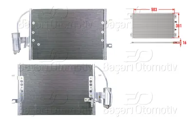 WISCO 4145000054 Klima Radyatoru 583x381x16   4145000054 8FC351317451 A4145000054 8062016 MSA5330 DCN17025 QCN299 925537 7402648 94613