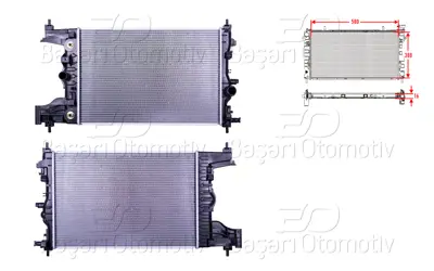 WISCO 13267652 Su Radyatoru Brazing At 580x388x16 13267652 13281773 1300299 8MK376749851 RA0201060 349200 1300303 1300300 376749851 TSP0524044