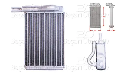 WISCO 97123-33000 Kalorifer Radyatoru Brazing Mt-At 195x152 Mm 97123-33000