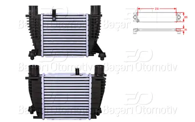 WISCO 14461-9U21A Turbo Radyatoru (Intercooler) 210x205x64 14461-9U21A