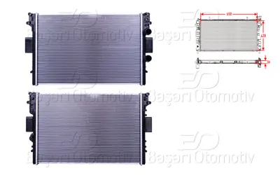 WISCO 99488591 Su Radyatoru Brazing Mt 650x428x36 8MK376754391 99488591 310537 60282043 10109 28002042 504008110 99487905 IV2043 110273