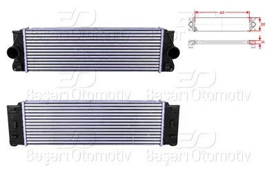 WISCO 2E0145804 Turbo Radyatoru (Intercooler) 640x202x64 2E0145804 68013636AA 8ML376777401 818732 A9065010101 VN4267 96628 8ML376782061 A9065010301 VNA4267