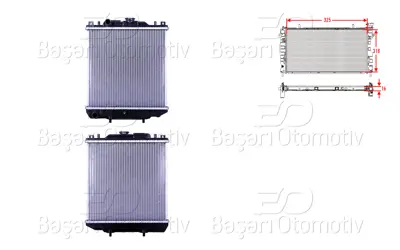 WISCO 17700-60D40 Su Radyatoru Brazing Mt 325x318x16   1770060D40 52002028 320300N 1142014 SZ2028 731866 2660040 8MK376724591 129015 1010001193
