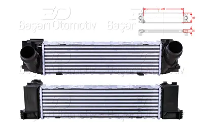 WISCO 7600530 Turbo Radyatoru (Intercooler) 495x127x76 7600530 6004464 805M30 7023011 805M30A CI393000S CI393000P 57025N 8ML376791754 86304464