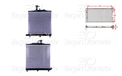 WISCO 25310-07552 Su Radyatoru Brazing At 355x388x16 25310-07552