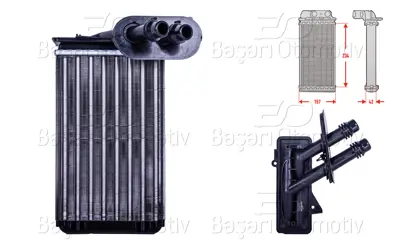AUTOLUX 1J1819031B Kalorifer Radyatoru Mekanik 235x157 Mm   1J1819031B 1J1819031A 811501 18764 30150005 V15610008 8FH351311021 1008190004 109304 1J1819031