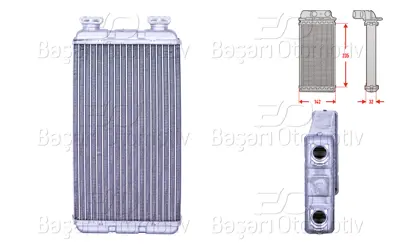 WISCO 7701207992 Kalorifer Radyatoru Brazing 235x146 Mm 7701207992 72207 8FH351313011 4415542 60436457 RT6457 5510293S 54312 93181454 55146260