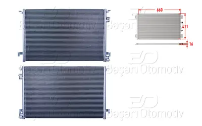WISCO 1850077 Klima Radyatoru 660x411x16 1850077 667012 1018500095 7110347 1850080 24072002 13101840 1850095 13114943 37005334