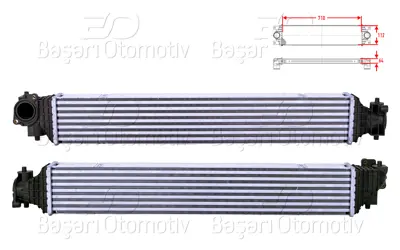 WISCO 19710-5AA-A01 Turbo Radyatoru (Intercooler) 710x112x64 19710-5AA-A01