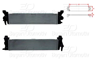 WISCO 4475010501 Turbo Radyatoru (Intercooler) 650x143x50 4475010501 A4475010501 127026N 8ML376745511 309383 96016 CI153000P 55065DH6 30014704 70820444