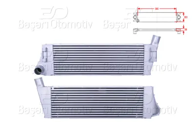 WISCO 8200115540 Turbo Radyatoru (Intercooler) 585x203x50 RT4316 11019292 351319201853 700779 8200115540 52149301 30899 8ML376719031 QIC124 351319201850