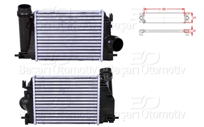 WISCO 14461-4EA0A Turbo Radyatoru (Intercooler) 282x217x62 14461-4EA0A