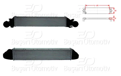 WISCO 2035000000 Turbo Radyatoru (Intercooler) 650x130x55 2035000000 A2035000400 CI343000S A2035000000 MSA4297 817760 30161 8ML376776351 2035000600 2035000400