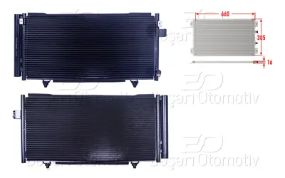 WISCO 73210-SC000 Klima Radyatoru 660x305x16 73210-SC000