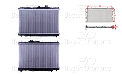 WISCO 16400-16150 Su Radyatoru Brazing Mt 325x687x16 Mm 16400-16150