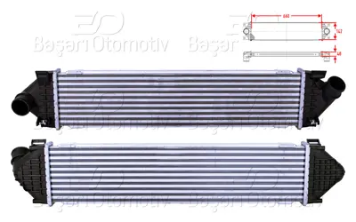 WISCO 6G919L440FB Turbo Radyatoru (Intercooler) 660x142x40 8ML376791761 1423852 6G919L440FB CI394000P 1594851 1429406 8V619L440AB 6G919L440FE 8ML376791764 8V619L440AC