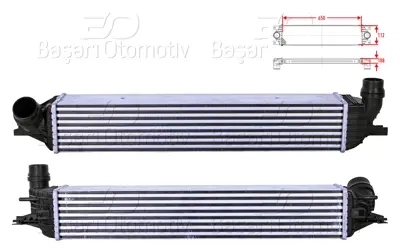 WISCO 14496-0001R Turbo Radyatoru (Intercooler) 650x112x108 14496-0001R