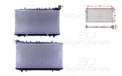 WISCO 21460-68Y00 Su Radyatoru Brazing At 320x648x16 21460-68Y00