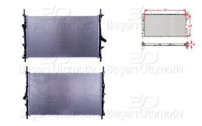 WISCO BK218005CC Su Radyatoru Brazing Mt 767x448x18   BK218005CC BK218005CA 66861 1776889 1771533 1898101 1789645 MEBK218005CC 59293 BK218005CB