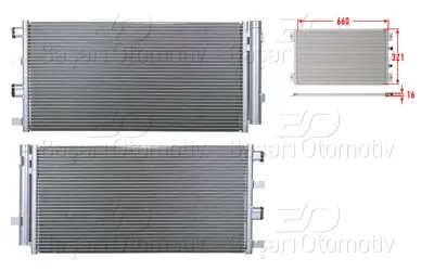 WISCO 8200880551 Klima Radyatoru 660x321x16 8200880551 60155004 DAA5004D DCN37002 CF20142 15005004X 35969 DCN37003 8093071 814178