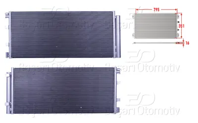 WISCO 92100-5824R Klima Radyatoru 795x351x16   92100-5824R