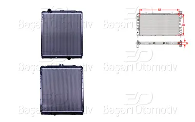 WISCO MC127008 Su Radyatoru Brazing Mt 525x550x36 MC127008 ME292313 MC127002 1073 MT2017 122200 2163001 MITS5196