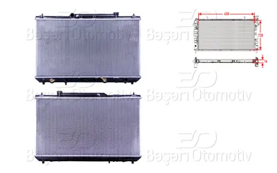WISCO 16400-03150 Su Radyatoru Brazing At 400x728x16 Mm 16400-03150