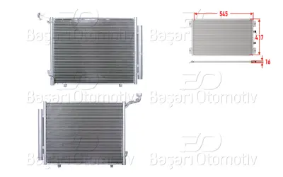 WISCO H1BH19710AB Klima Radyatoru 545x417x16 H1BH19710AB 2113906 8FC351319611 FDA5439 1787028 1513108 8V5119710BD 350203720003 351319611 82D0226269MA