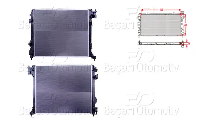 WISCO 21410-4ED0A Su Radyatoru Brazing Mt 540x468x16 Mm   21410-4ED0A