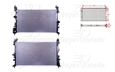 WISCO 1300378 Su Radyatoru Brazing Mt 620x369x16 1300378 1300363 13486482 13378215 OL2699 59266 RA0201200 8MK376756634 CR1198000S CR2233000S