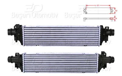 WISCO 1302264 Turbo Radyatoru (Intercooler) 571x142x64 95081734 1302264 37004664 345070 7073025 157054N 30963 OLA4664 OL4664 818628